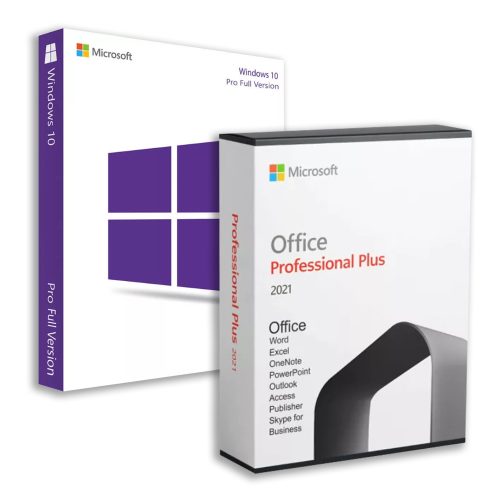 Microsoft Windows 10 Pro (OEM) + Microsoft Office 2021 Professional Plus (Online-Aktivierung)
