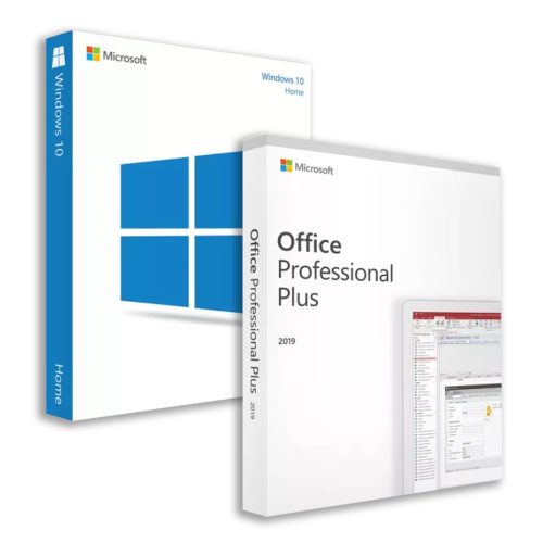 Microsoft Windows 10 Home (OEM) + Microsoft Office 2019 Professional Plus (Online-Aktivierung)
